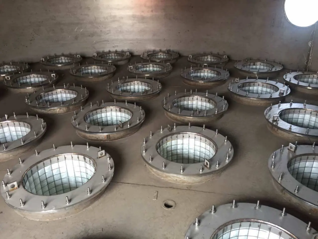 Phosphoric acid plant mist eliminator installation