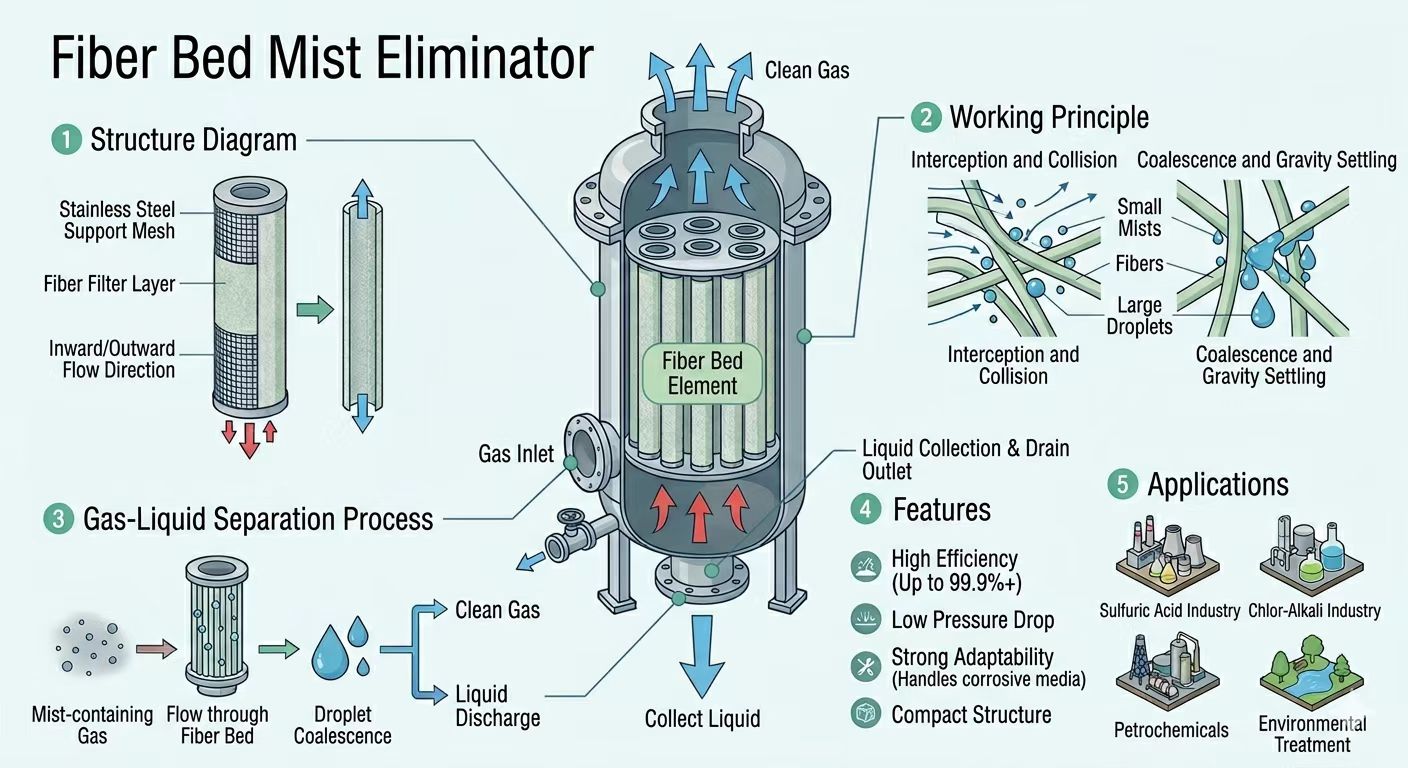 Fiber-Bed-Mist-Eliminator-Working-principle